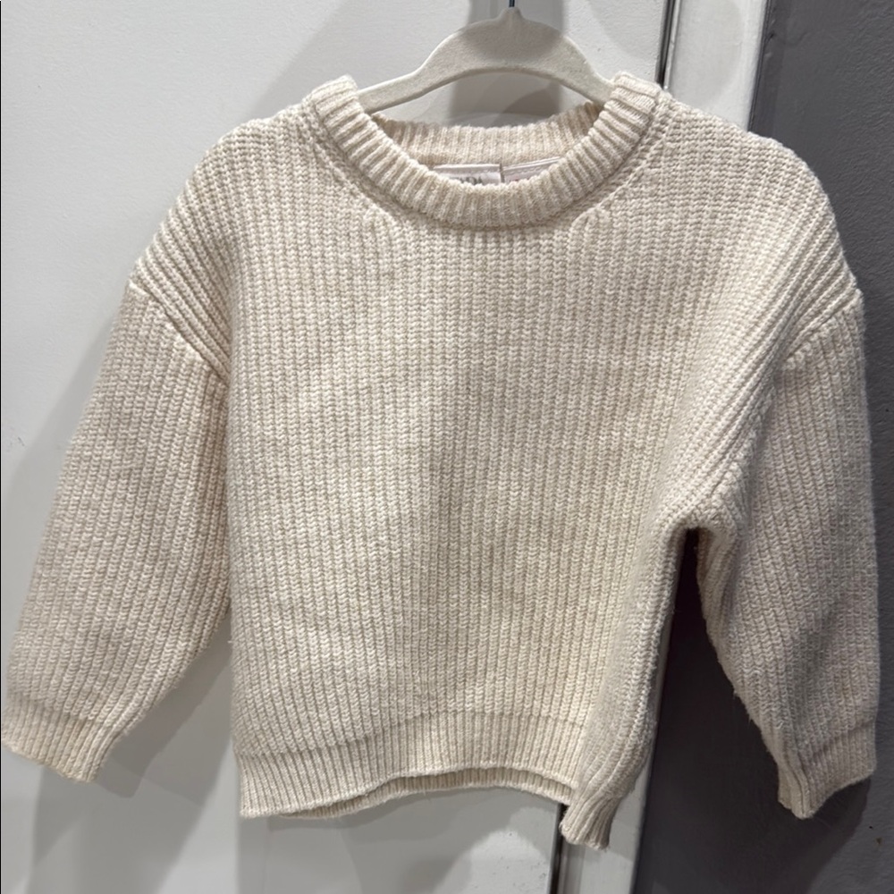 Zara Knit Cream Sweater